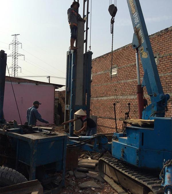 Ép cọc bê tông Quận Ba Đình nhận ép neo, ép tải cho công trình nhà dân